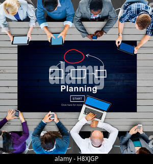 Planning Strategy Vision Collaboarate Solutions Concept Stock Photo