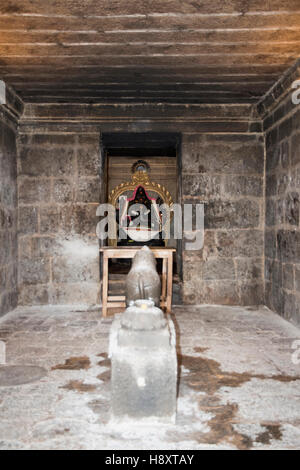 Ganesha, Ganesha shrine, Brihadisvara Temple complex, Tanjore, Tamil Nadu, India. Stock Photo