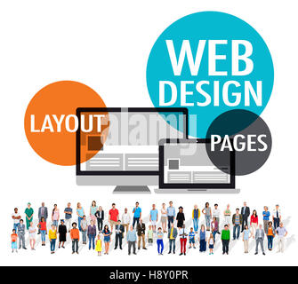 Web Design Content Creative Website Responsive Concept Stock Photo