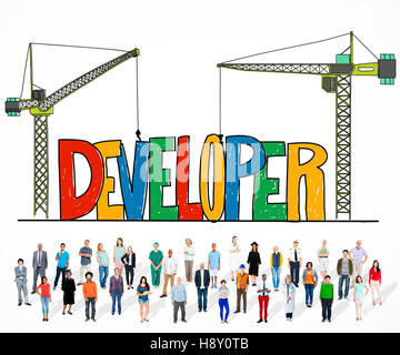 Developer Development Improve Skill Mangement Concept Stock Photo