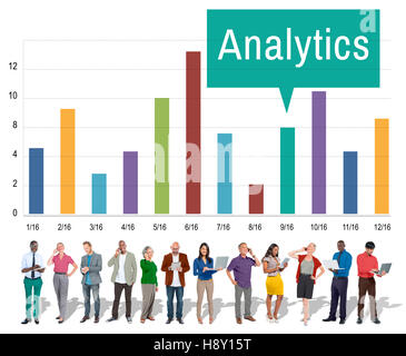 Analytics Analysis Insight Connect Data Concept Stock Photo