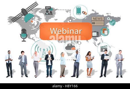 Webinar Technology Online Web Worldcloud Concept Stock Photo