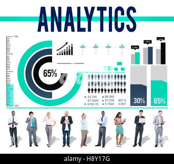 Analytics Data Information Statistics Technology Concept Stock Photo