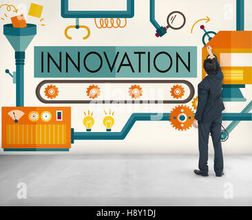 Imagine Process System Innovation Ideas Imagine Processing System Concept Stock Photo - Alamy