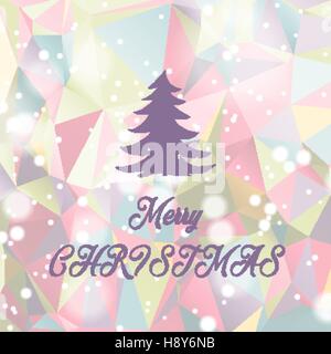 Flat christmas tree icon with triangles Stock Vector Image & Art - Alamy