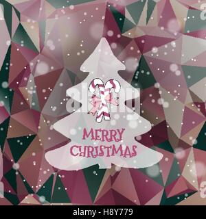 Flat christmas tree icon with triangles Stock Vector Image & Art - Alamy