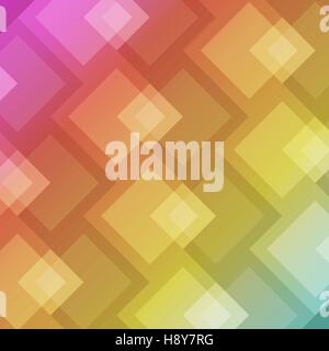 Abstract square shape on colorful background, stock vector Stock Vector