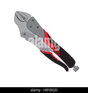 Plier, blade, construction, cut, cutter, dangerous, design, divide, element, equipment, flat, graphic, hand, home, icon Stock Vector