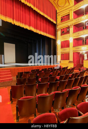 Uruguay, Montevideo, Interior view of the Solis Theatre. Stock Photo