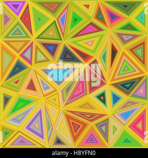 Multicolor chaotic triangle mosaic background Stock Vector