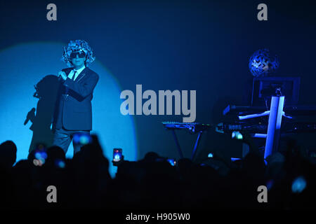 Miami Beach, FL, USA. 16th Nov, 2016. Pet Shop Boys perform at the Fillmore on November 16, 2016 in Miami Beach, Florida. Credit:  Mpi04/Media Punch/Alamy Live News Stock Photo