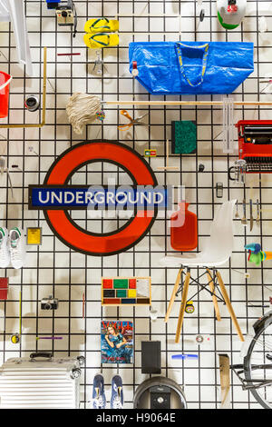 London, UK, 17th Nov 2016. Everyday design objects on display at the museum. Press day for the museum opening. The Design Museum opens its new home on Kensington High Street to the public on 24th November, 2016, with gallery Kensington, spaces, a permanent collection, restaurant and event spaces © Imageplotter News and Sports/Alamy Live News Credit:  Imageplotter News and Sports/Alamy Live News Stock Photo