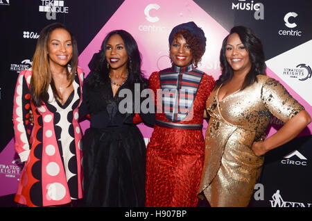 New York, NY, USA. 19th Oct, 2016. Valeisha Butterfield-Jones, Lauren Lake, Sabrina Thompson and Kristi Henderson attend the sixth annual WEEN awards to honor women leaders in entertainment, social justice and entrepreneurship at the ESpace on Wednesday,