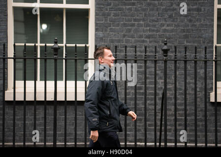 London, UK. 10th January, 2017. Jeremy Hunt, Health Secretary, leaves 10 Downing Street Credit: Ian Davidson/Alamy Live News Stock Photo