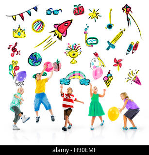 Kids Childhood Leisure Activity Education Concept Stock Photo