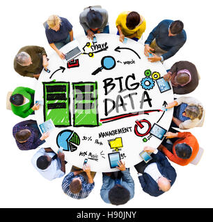 Diversity People Big Data Communication Digital Devices Concept Stock Photo
