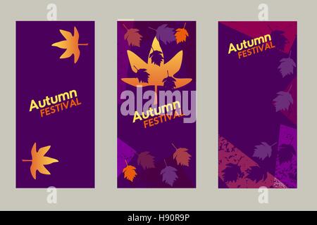 Set of vertical banners Stock Vector