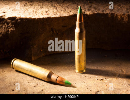 Small caliber rifle ammo that some think is armor piercing Stock Photo