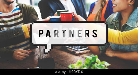 Partners Alliance Collaboration Teamwork Team Concept Stock Photo - Alamy