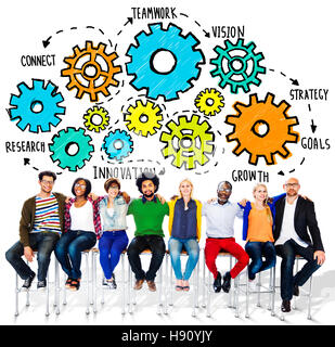 Team Teamwork Goals Strategy Vision Business Support Concept Stock Photo