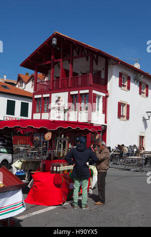 The town of Bidart, Biarrtiz, Basque country, France Stock Photo