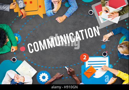 Communication Instant Messaging Chatting Talking Concept Stock Photo