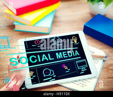 Social Media Communication Conection Internet Concept Stock Photo