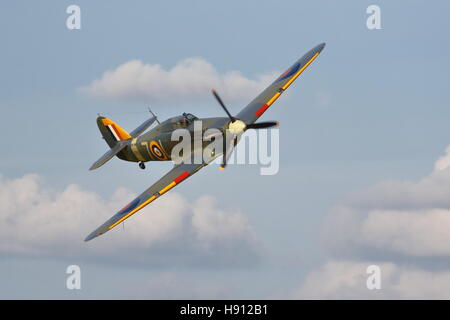 Shuttleworth Collection's Hawker Sea Hurricane IB Z7015 at an Air Show at Old Warden, UK Stock Photo