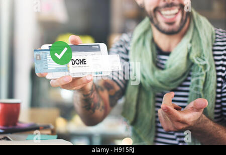 Done Achievement Finished Success Ready Concept Stock Photo