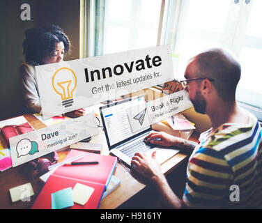 Innovate Innovation Technology Development Aspiration Concept Stock Photo