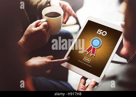 ISO International Standards Organization Quality Concept Stock Photo