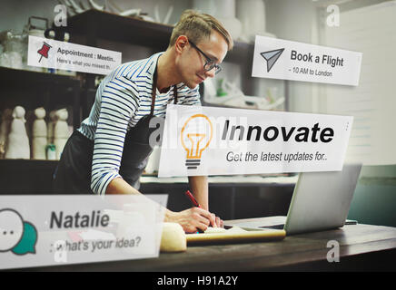 Innovate Innovation Technology Development Aspiration Concept Stock Photo