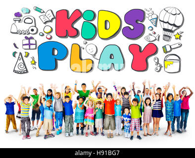 Kids Play Imagination Hobbies Leisure Games Concept Stock Photo