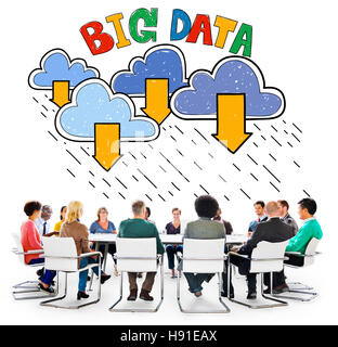 Big Data Storage Database Download Concept Stock Photo