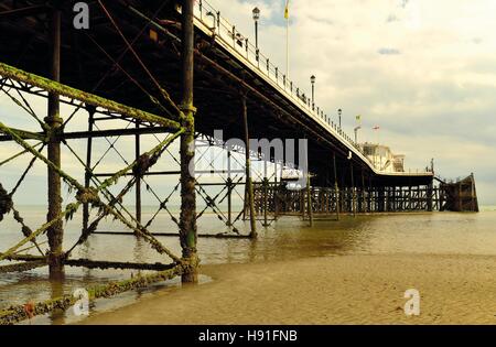 Under the Pier in Worthing, West Sussex, UK Stock Photo