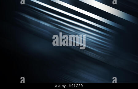 Abstract dark blue digital background with pattern of shining blurred stripes Stock Photo