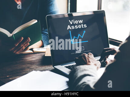 View Assets Business Commerce Currency Estate Concept Stock Photo