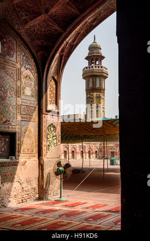 The Wazir Khan Mosque  is a Mughal era mosque in the city of Lahore, capital of the Pakistani province of Punjab. Stock Photo