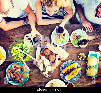 Food Lunch Celebration Party Flavors Concept Stock Photo