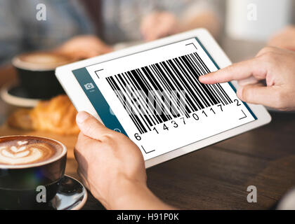 Bar Code Data Identification Encryption Concept Stock Photo