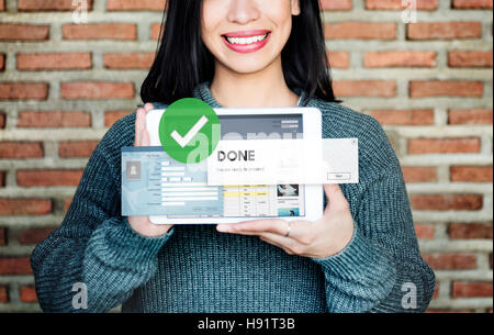 Done Achievement Finished Success Ready Concept Stock Photo