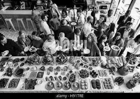 Food Festive Restaurant Party Unity Concept Stock Photo