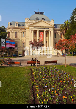 Chile, Santiago, View of The Santiago Museum of Contemporary Art(MAC). Stock Photo