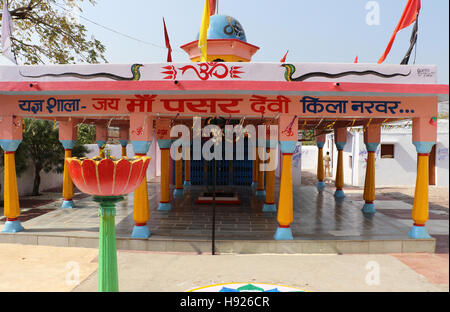 Hindu temple and bells Stock Photo