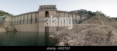 Closeup view of low level reservoir Stock Photo