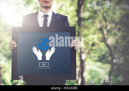 Global Prosperity Protect Earth Care Concept Stock Photo