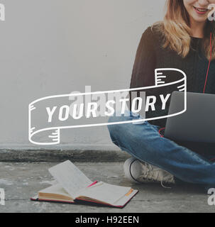 Yor Story Life Moments Memory Concept Stock Photo