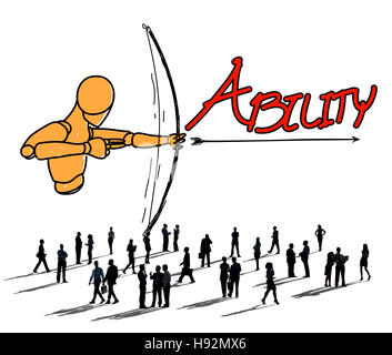 Ability Talent Strength Archery Aim Concept Stock Photo