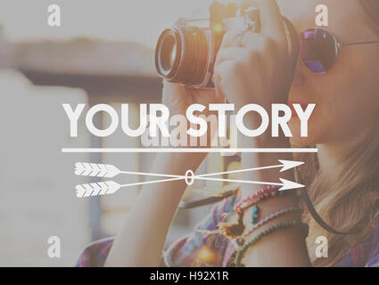 Yor Story Life Moments Memory Concept Stock Photo