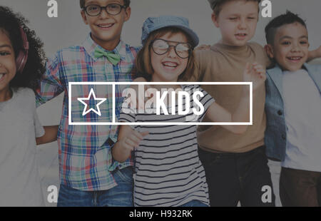 Kids Innocent Adorescence Young Youth Concept Stock Photo